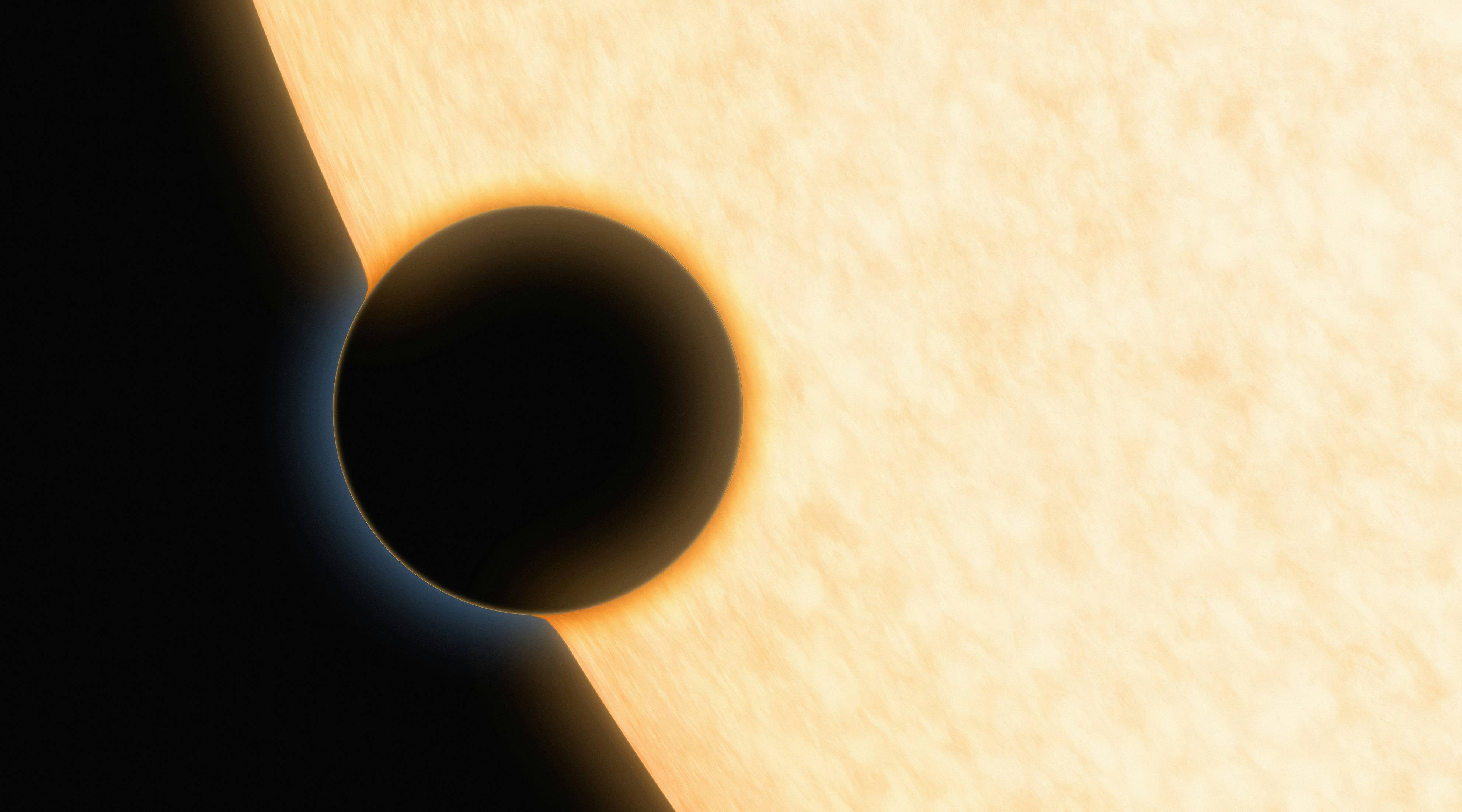 an image of a black hole in the sky