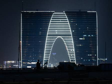 Gate to the Orient — LED Mesh Display